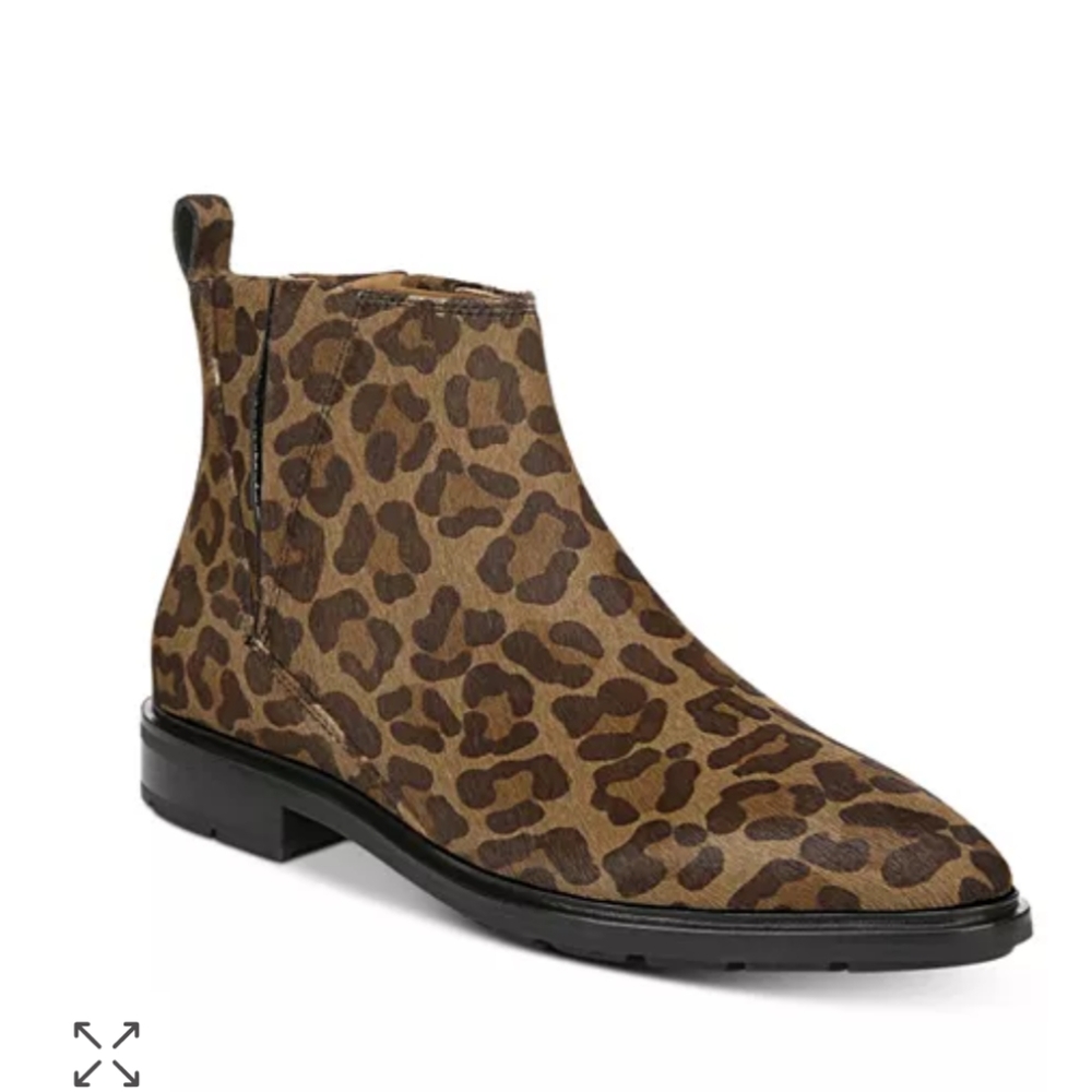 Via Spiga Emmelin cheetah print leather ankle boot